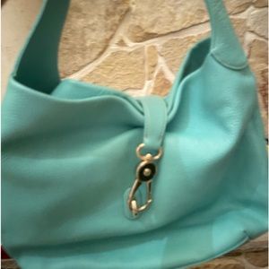Dooney & Bourke Turquoise Lock Shoulder Bag